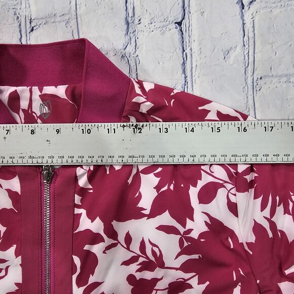 GG Blue Luxe Sport WOMENS SIZE SMALL Golf Bomber Full Zip Jacket - Picture 7 of 12